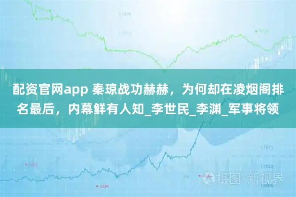 配资官网app 秦琼战功赫赫，为何却在凌烟阁排名最后，内幕鲜有人知_李世民_李渊_军事将领